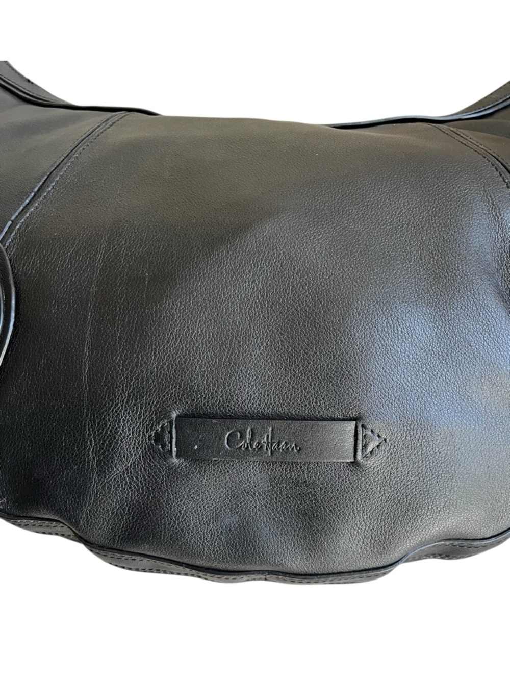 Cole Haan Black Leather Hobo Shoulder Hand Bag - Picture 3 of 13
